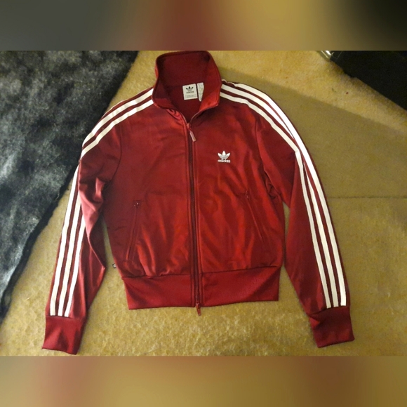 adidas Other - ADIDAS Kids Track Jacket Sz Small (Kids 8 to 10) Maroon Color